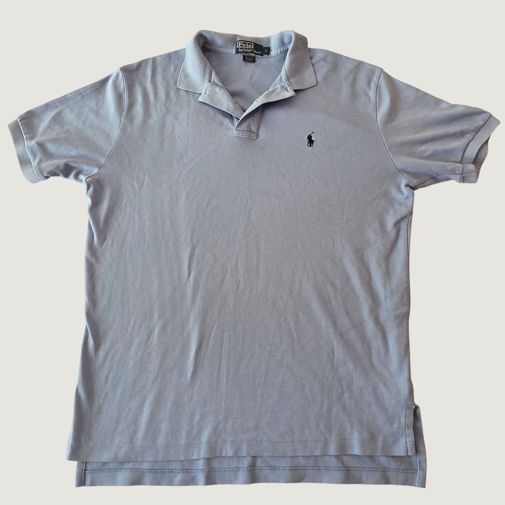 Polo Ralph Lauren Polo Shirt Light Blue Preppy Old Money Classic Large